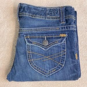 Aeropostale Blue Flare & Wide Leg Jeans Size 14 Runs Large